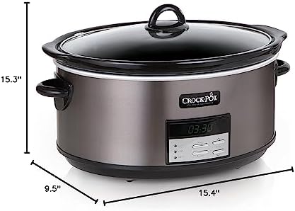 8 Quart Programmable Slow Cooker with Auto Warm - Curated Catalog Z6