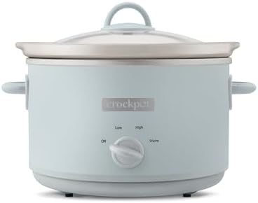 4.5 Quart Manual Slow Cooker – Macaroon Blue - Curated Catalog F0