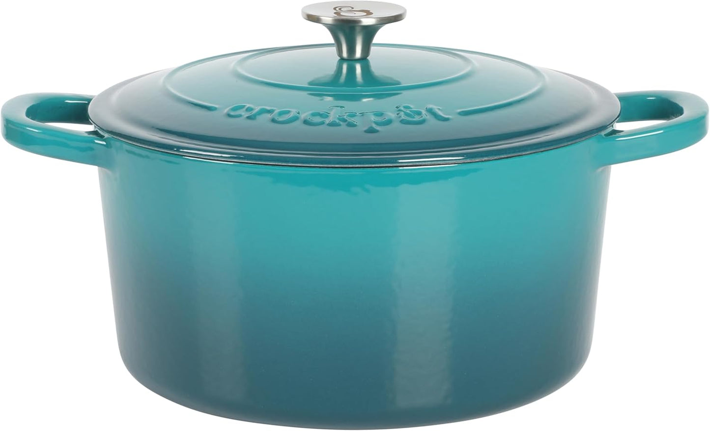 3 Quart Enameled Cast Iron Dutch Oven – Aqua - Curated Catalog X4