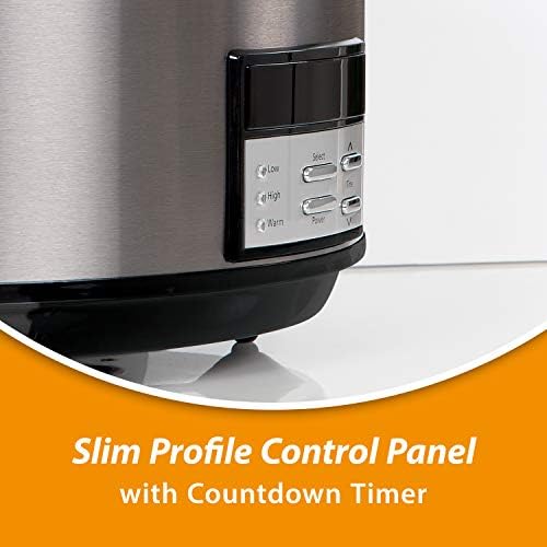 8 Quart Programmable Slow Cooker with Auto Warm - Curated Catalog Z6