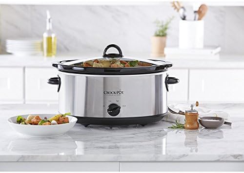 7 Quart Oval Manual Slow Cooker – Stainless Steel - Curated Catalog M0