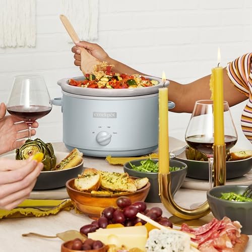 4.5 Quart Manual Slow Cooker – Macaroon Blue - Curated Catalog F0