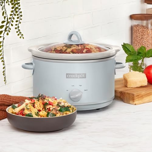 4.5 Quart Manual Slow Cooker – Macaroon Blue - Curated Catalog F0