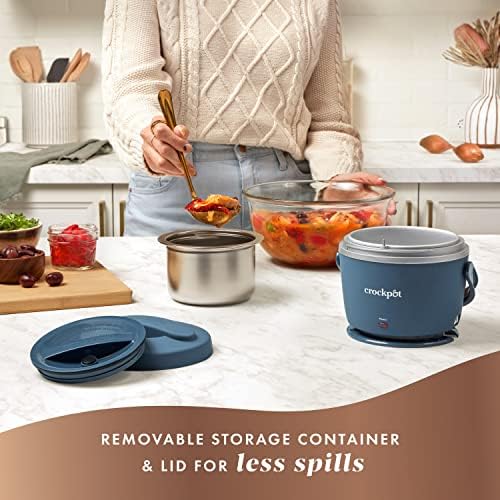 Electric Lunch Box Food Warmer 20oz – Faded Blue - Curated Catalog I4
