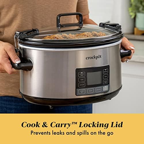 7 Quart Portable Programmable Slow Cooker with Timer - Curated Catalog Q8