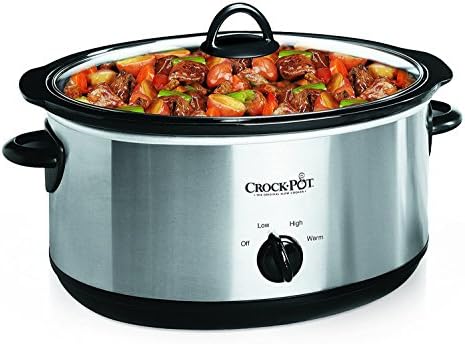 7 Quart Oval Manual Slow Cooker – Stainless Steel - Curated Catalog M0