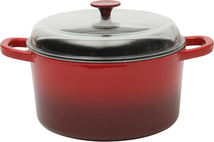 3 Quart Enameled Cast Iron Dutch Oven – Aqua - Curated Catalog V9