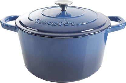 3 Quart Enameled Cast Iron Dutch Oven – Aqua - Curated Catalog X4