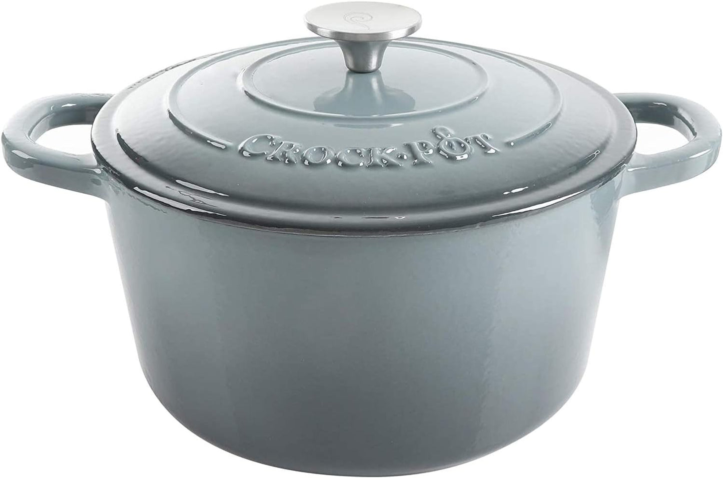 3 Quart Enameled Cast Iron Dutch Oven – Aqua - Curated Catalog X4